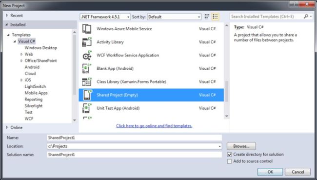 creating a new project